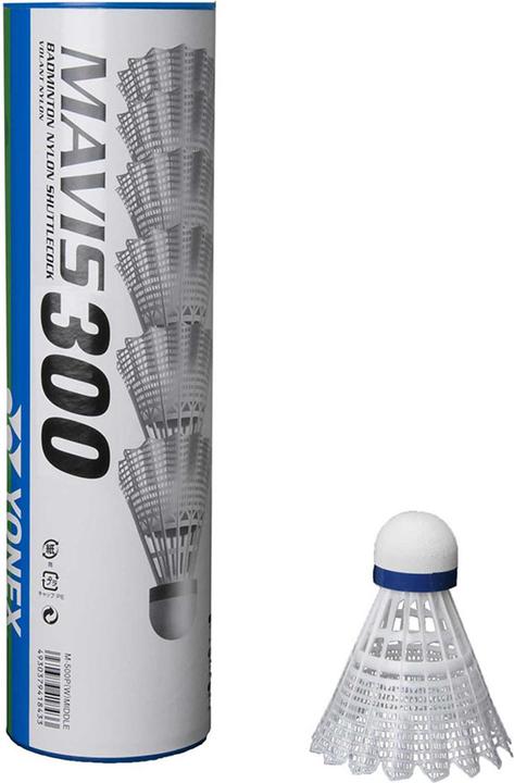 Actual product image Yonex Shuttlecock Mavis 300 6-pack nylon