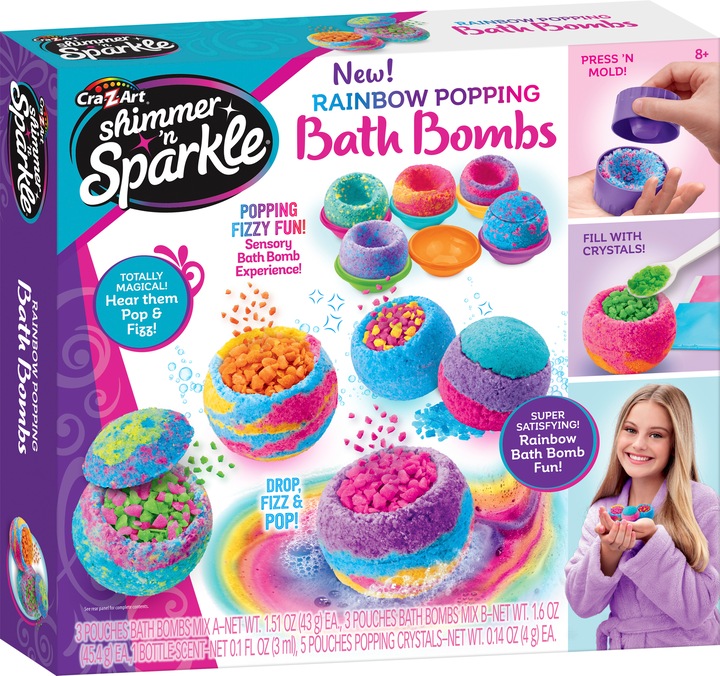 Actual product image Cra-z-art Rainbow Popping (Bath bombs)