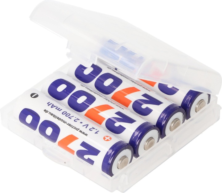 Produktbild XCell Team Champion Akku Mignon/AA 2700mAh 4er Set inklusive praktischer Aufbewahrungsbox AA (4 Stk., AA, 2700 mAh)