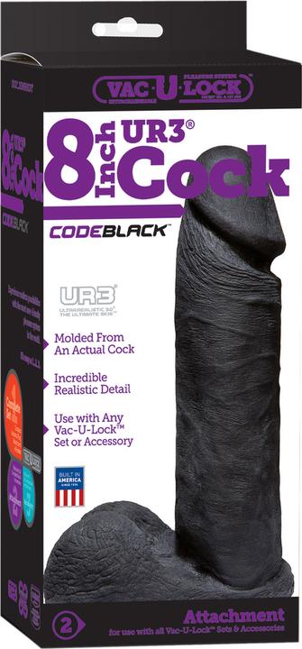 Produktbild Doc Johnson CodeBlack - Realistic UR3 Cock Cock