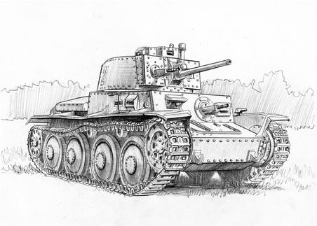 Produktbild Tamiya 1:100 WWII Deutscher Panzer 38t