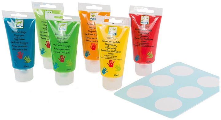 Actual product image Djeco Finger paints