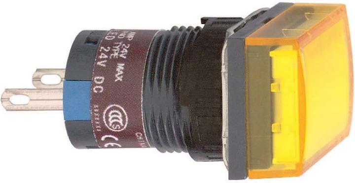 Actual product image Schneider Electric Indicator light 24Vdc yellow square