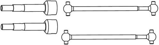 Carson Alberi di trasmissione posteriore Rock Warrior X10ET