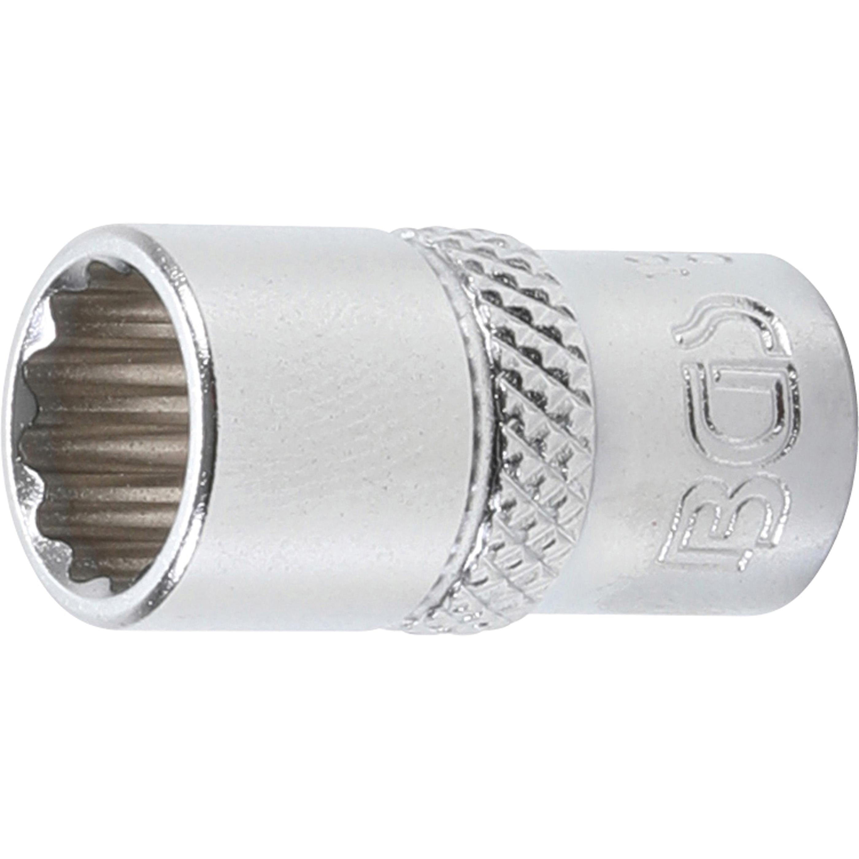 BGS, Steckschlüssel + Stecknuss, Steckschlüssel-Einsatz Zwölfkant Antrieb Innenvierkant 6,3 mm (1/4") SW 9 mm (9 mm)