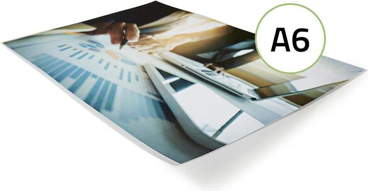 Produktbild Nedis Laminierfolie | A6 | Dicke: 100 µm | verpackt zu: 100 Stück | PET | Transparent (A6, 100 Stk., 100 µm)