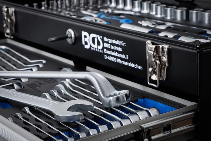 Produktbild BGS Metall-Werkzeugkoffer 3 Schubladen mit 143 Werkzeugen (1 Teil)