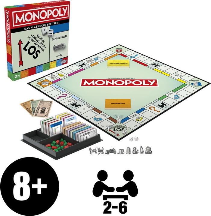 Actual product image Hasbro Gaming Monopoly Classic Refresh (German, 2 - 6 Players)
