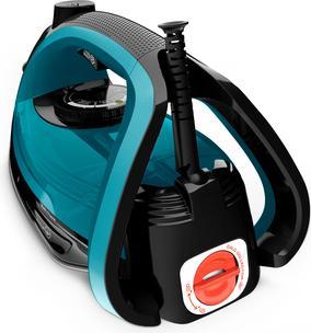 Produktbild Calor FV6832C0 strijkijzer Droog- /u0026 stoomstrijkijzer Durilium Airglide soleplate 2800 W Zwart, Blauw (2800 W, 260 g/min)