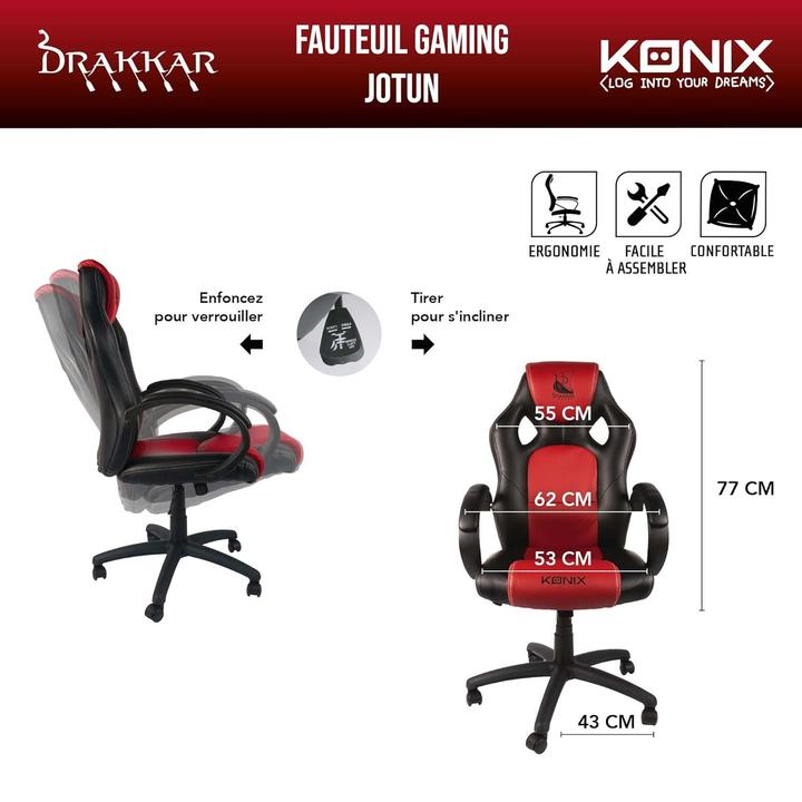 Actual product image Konix Fauteuil gaming Jötun - Drakkar