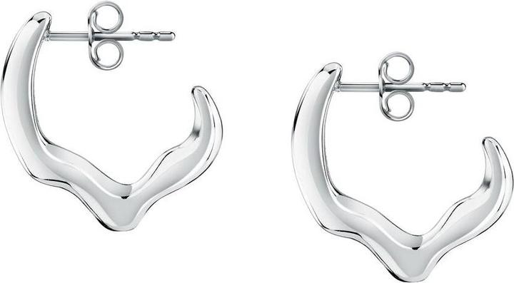 Produktbild Trussardi Graceful steel hoop earrings T-Design TJAXA06