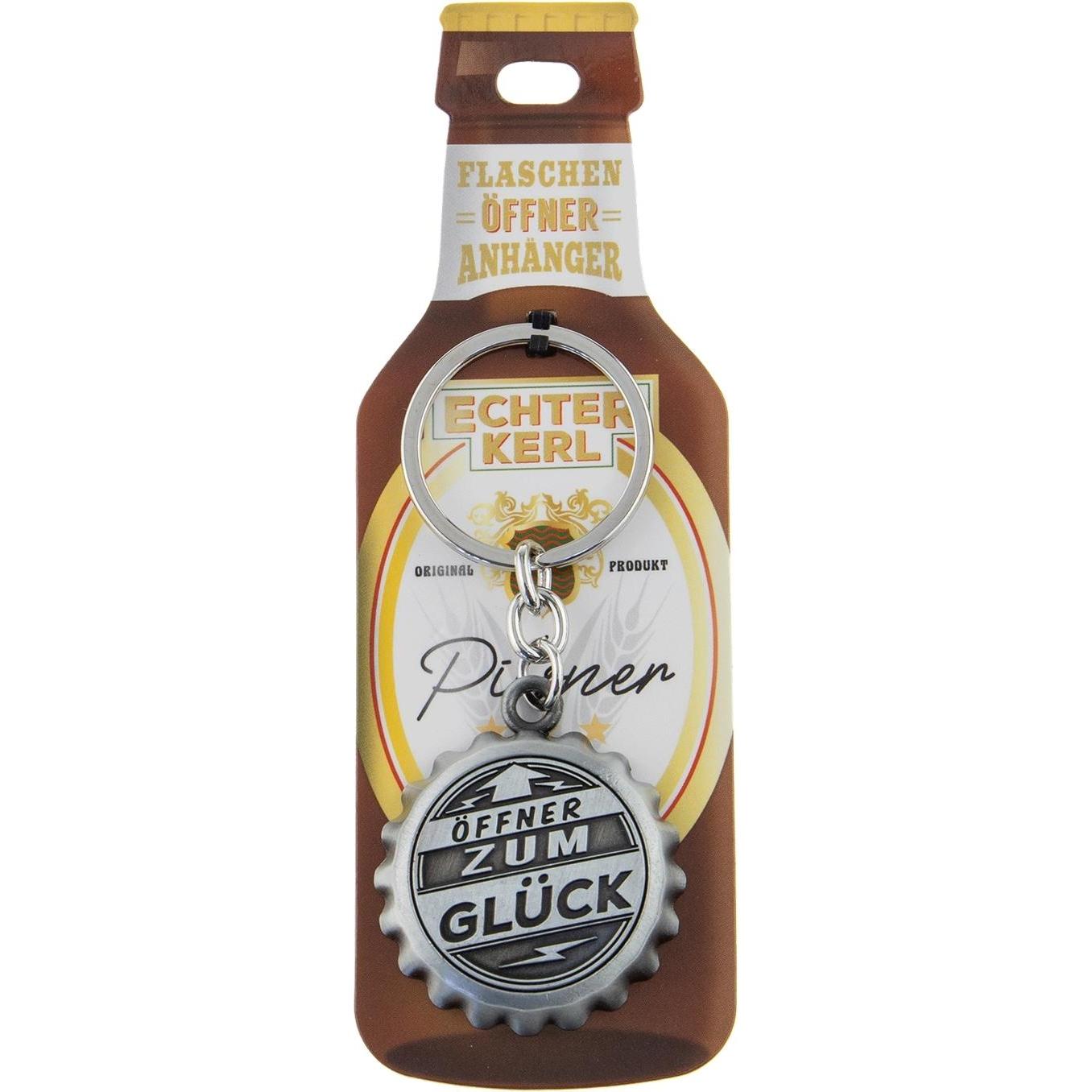 HTI-Living Echter Kerl Flaschenöffner, Flaschenöffner, Silber