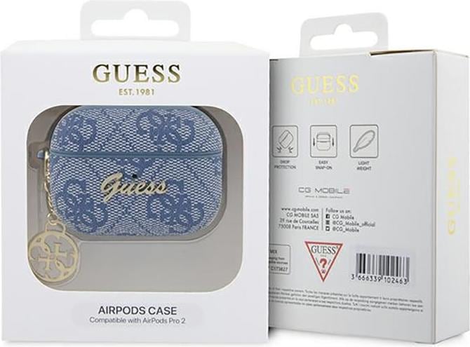 Produktbild Guess 4G Charms Collection Case für Apple Airpods Pro 2 - blue (Kopfhörer Tasche)
