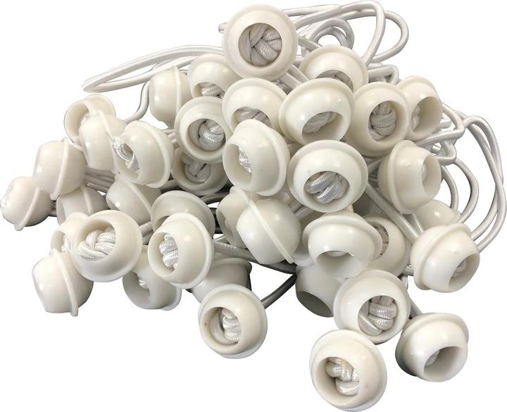 Image du produit Degamo Elastique de tension avec boule Boucle de tension Boucle d'extension pour toile de tente, 50 pièces