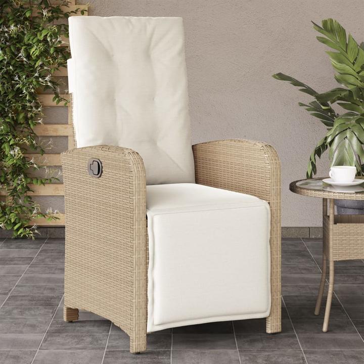 Image du produit vidaXL Fauteuil de jardin avec repose-pieds 2 pcs. Réglable