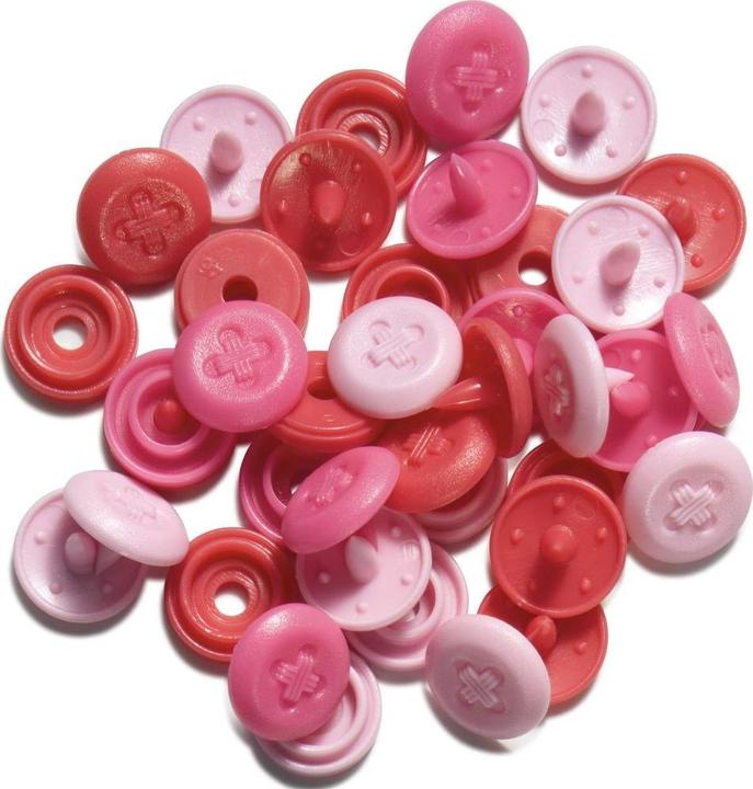 Actual product image Prym Seamless press studs Colour Snaps Mini 9 mm assorted pink 36 pcs