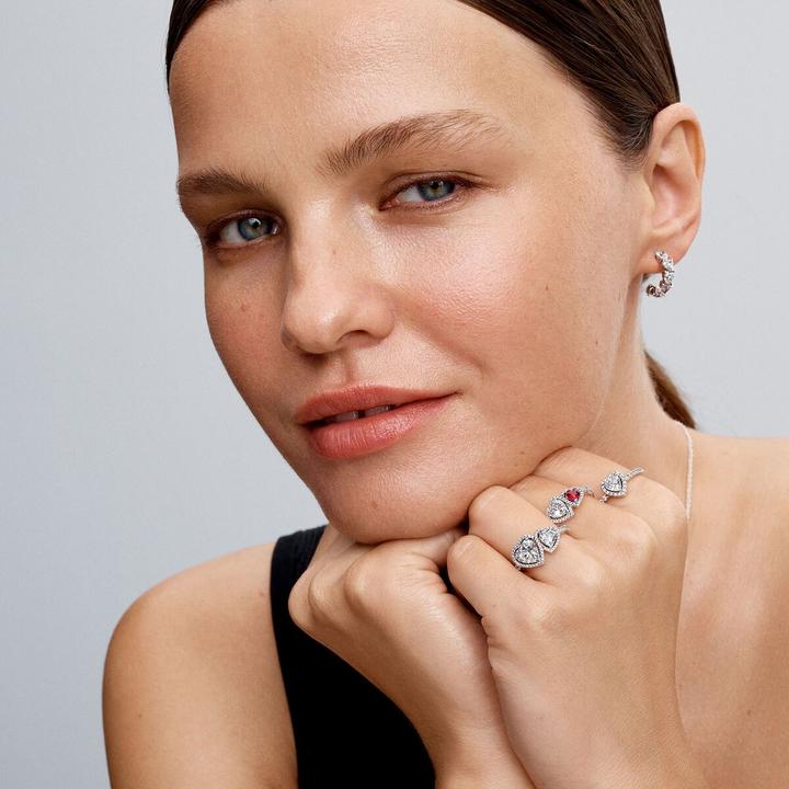 Immagine prodotto Pandora Funkelnder Strahlenkranz Herz Ring (60, 925 Argento)