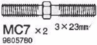 Produktbild Tamiya Spannachse 3x23mm (4)