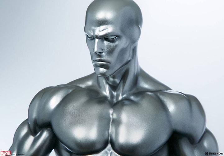 Actual product image Sideshow Marvel statuette Silver Surfer 65 cm