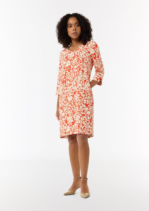 Image du produit Comma Kleid Gemustertes Kleid aus Crêpe (40)