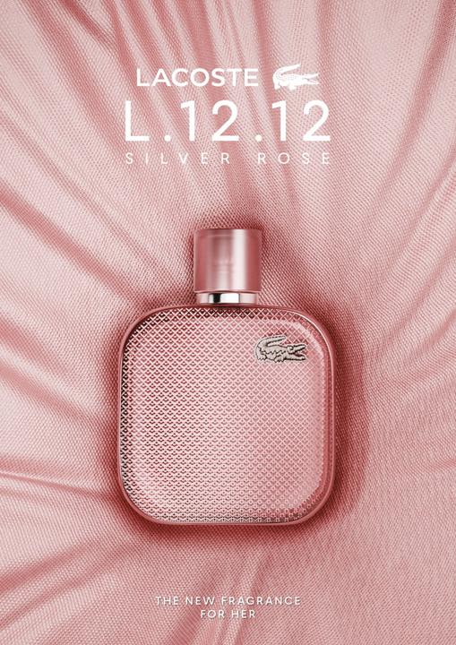 Actual product image Lacoste L.12.12 Silver Rose Eau De Parfum Spray 50ml (Eau de parfum, 50 ml)