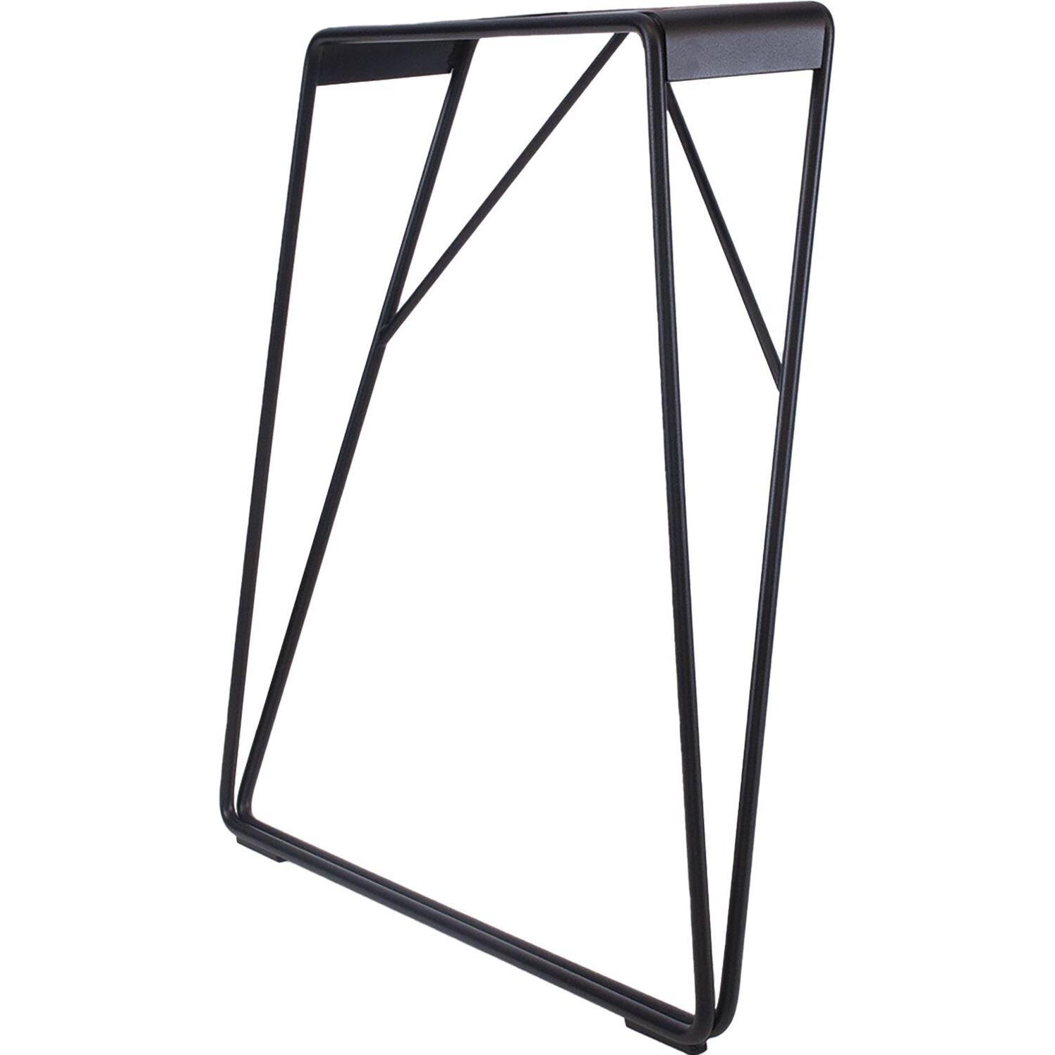 Simausrom, Tischbeine + Tischgestell, Tischkufe Tube 730 x 720 mm schwarz