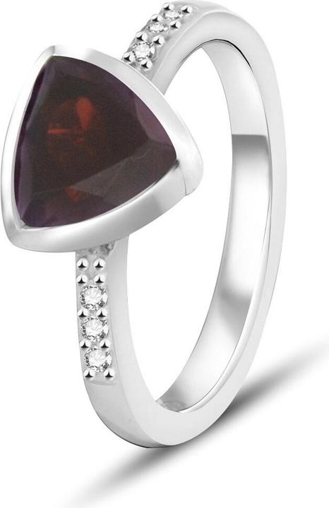Produktbild Beneto Exclusive - Silver ring with distinctive garnet GRAAGG2 - Circuit: 60 mm (60, 925 Silber)