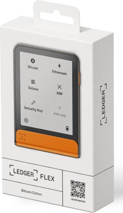 Actual product image Ledger Flex - Bitcoin Orange inkl.Recovery Key (Bitcoin, Cardano, Ethereum Classic)