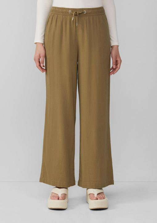 Actual product image S.Oliver Hose Leinenmixhose mit Gummizug und weitem Bein (W40/L32)