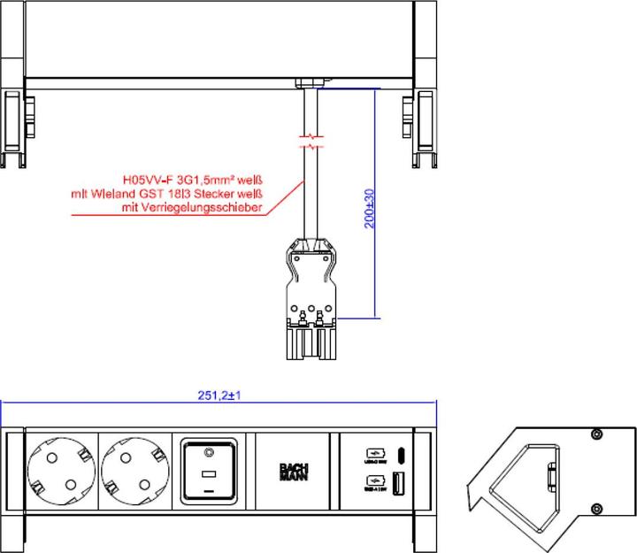 Produktbild Bachmann 902.3203 (2x, CEE 7/3)