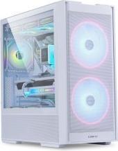 Actual product image Lian-Li Boitier Moyen Tour ATX Lancool 206 avec panneau vitré (Blanc) (ATX, mATX, Mini-ITX)
