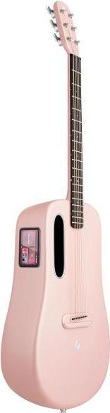 Actual product image Lava Music Gitarre ME 4 38 Zoll Pink mit Kabel (Acoustic guitar, HPL (High pressure laminate), Super AirSonic, Carbon fibre composite)