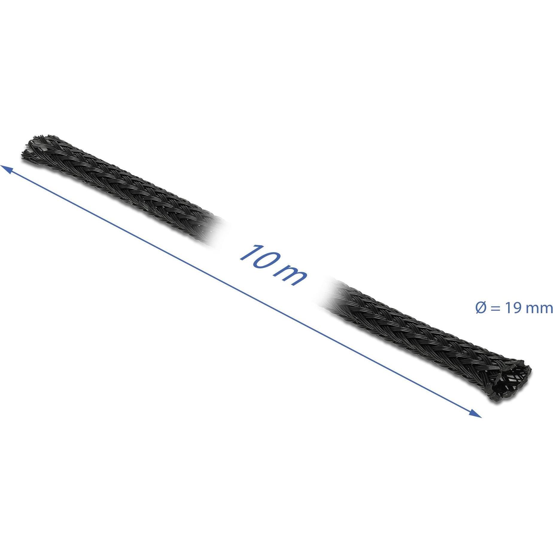 Thumbnail - Delock, Kabelschutz + Kabelführung, Kabelschlauch 10mx19mm, dehnbar 10mx19mm (Kabelschlauch, 10000 mm)