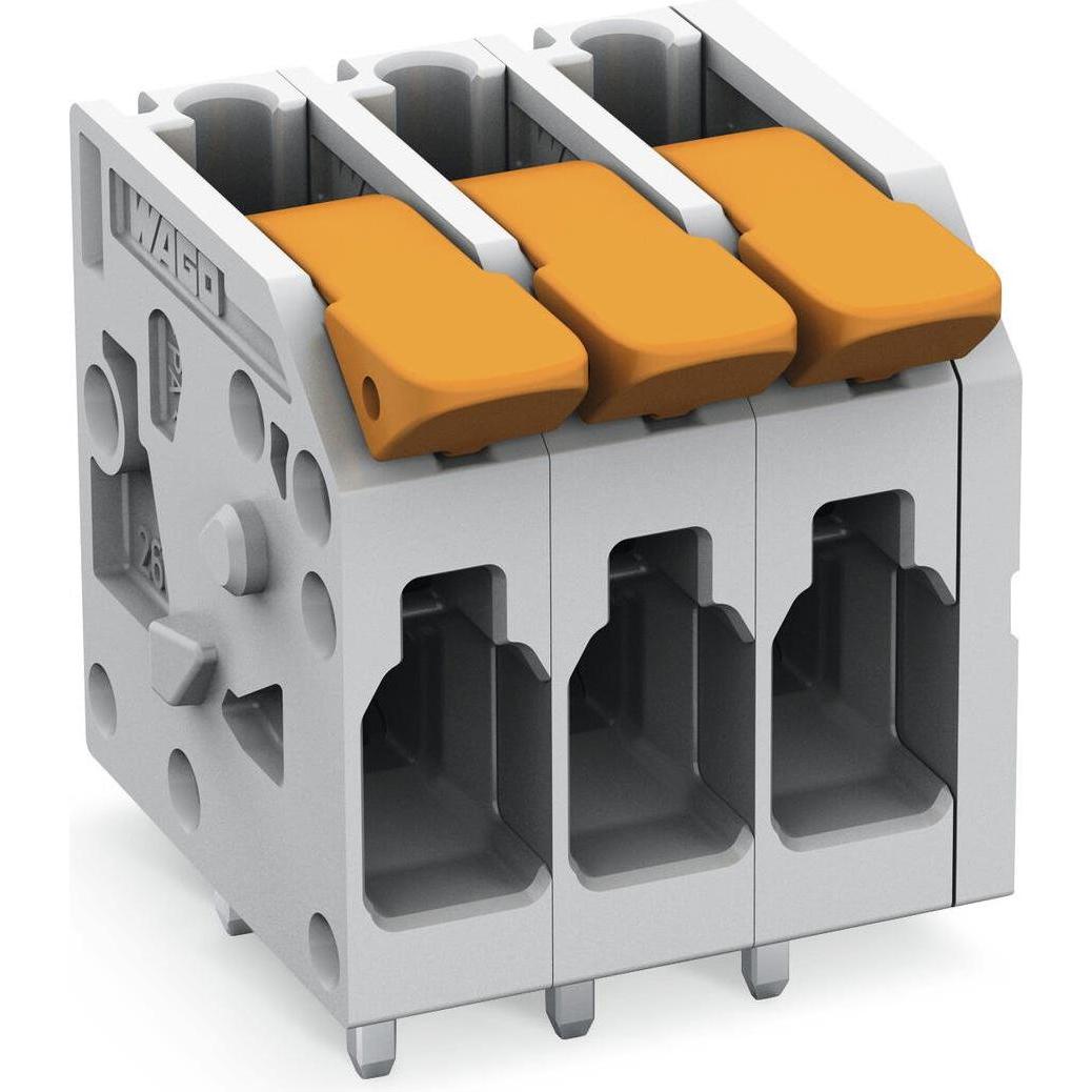 Thumbnail - Wago Leiterplattenklemme mit Hebel, Elektronikkabel + Stecker, Grau