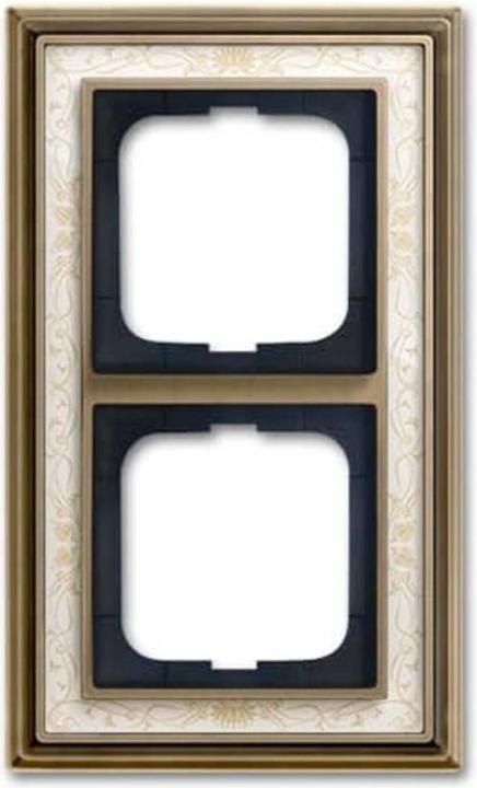 Actual product image Busch-Jaeger Frame 2-fold ms/antique deco elf/ws 1722-846