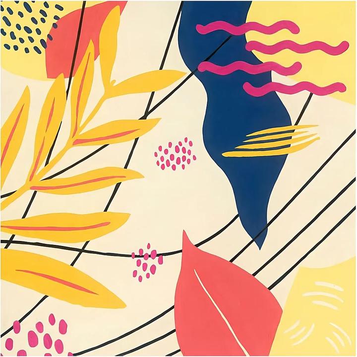 Actual product image Ravensburger CreArt - Painting by numbers Playful Plants