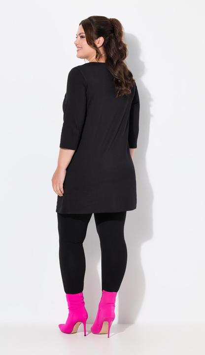 Actual product image Ulla Popken Patch Pocket 3/4 Sleeve Knit Tunic (58)