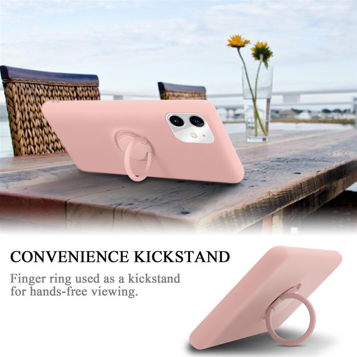 Actual product image Cadorabo TPU Liquid Ring Silicone Case Cover (Apple iPhone 11)