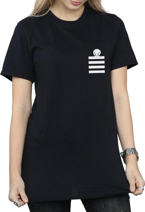 Produktbild Looney Tunes Tweety Pie Striped Faux Pocket TShirt (L)