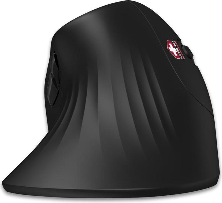 Actual product image Connectit CONNECT IT FOR HEALTH ergonomic vertical mouse (+ 1x free AA battery), wireless, black (Wireless)