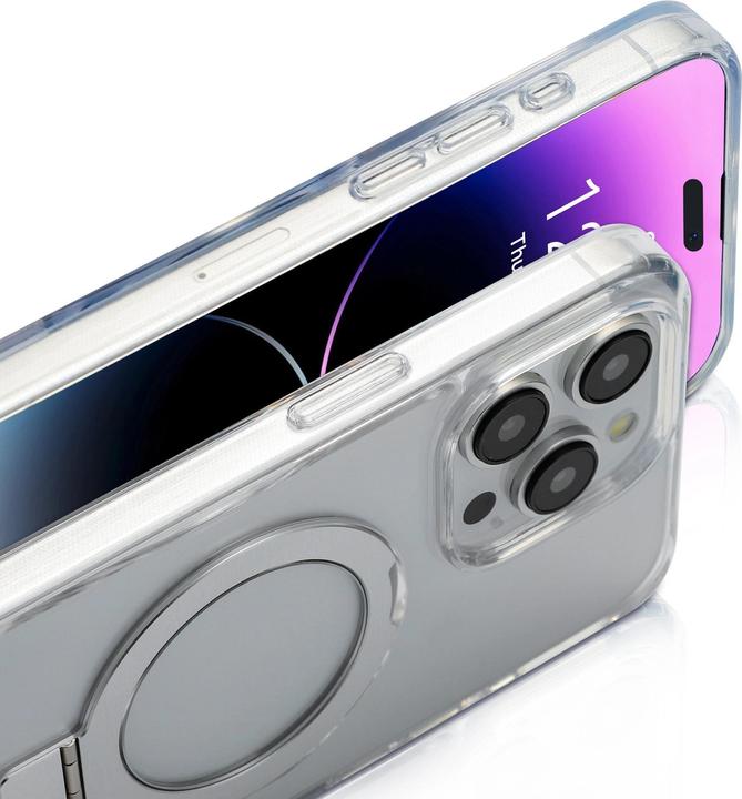 Produktbild Nevox StyleShell SHOCKFlex Stand iPhone 15 Pro transp. (Apple iPhone 15 Pro)