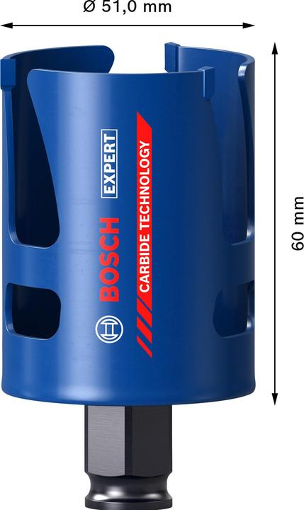 Produktbild Bosch Professional Zubehör EXPERT Construction Material Lochsäge, 51 x 60 mm (51 mm)