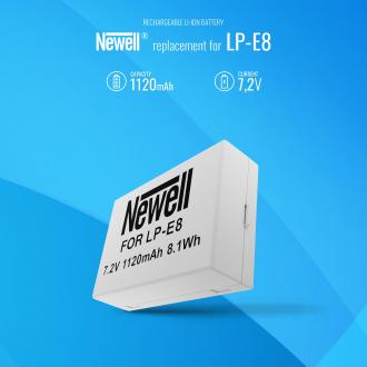 Actual product image Newell LP-E8 battery (Camera battery)
