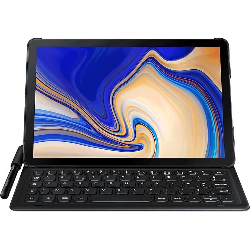 Samsung Book Cover Keyboard pour Galaxy Tab S4 EJ-FT830, Tablet Tastatur, Schwarz