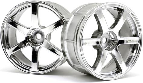 Actual product image HPI LP29 Wheel Yokohama AVS Model T6 chrome (2pcs)