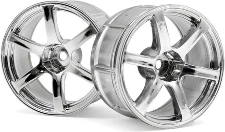HPI LP32 Cerchio Yokohama AVS T6 cromo 32mm +6 offset (2pz)