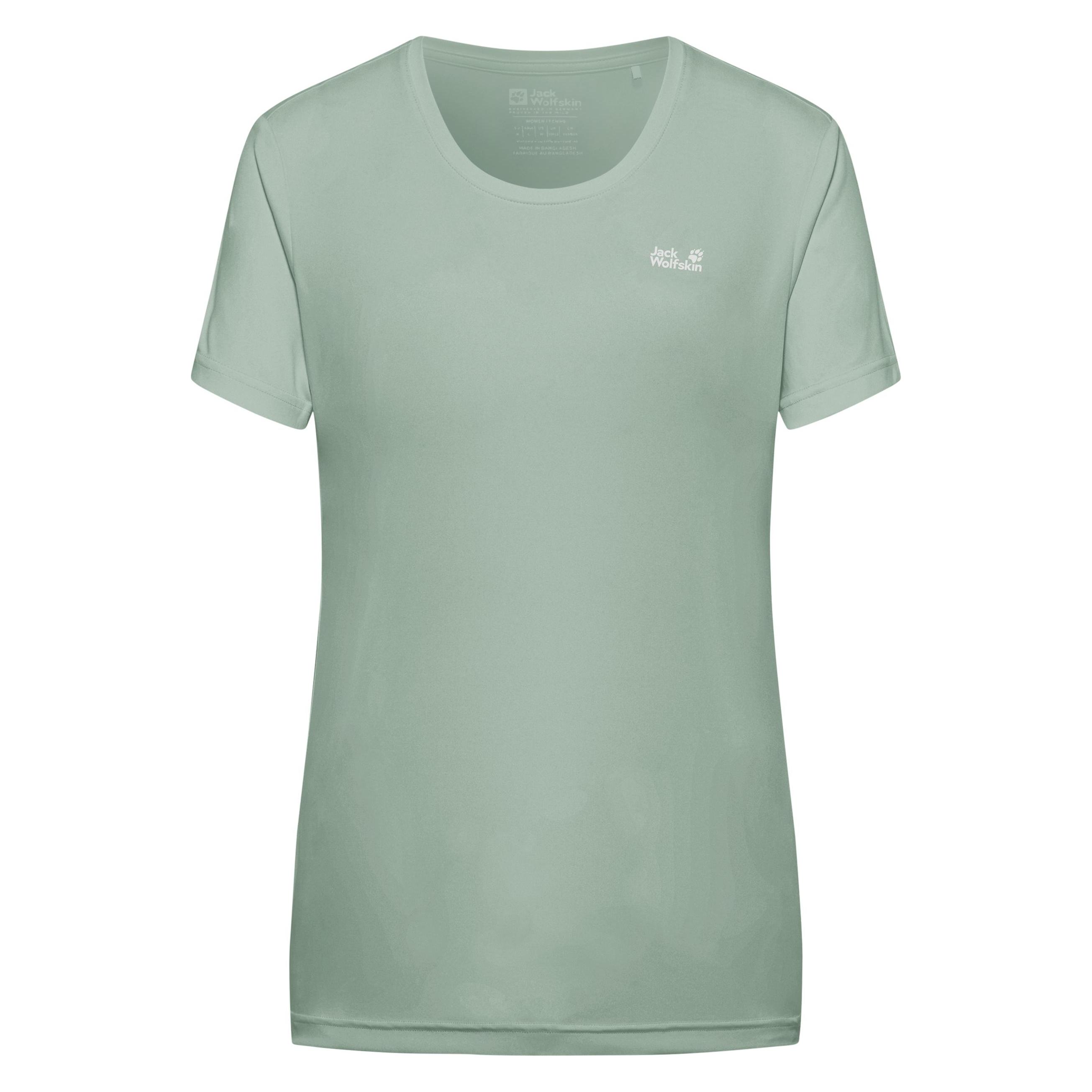 Jack Wolfskin, Damen, Sportshirt, Tech T W (L), Grün, L