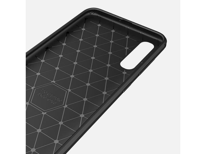 Produktbild Screenguard Samsung Galaxy A30s Hülle Carbon Brushed Soft TPU (Samsung Galaxy A30s)