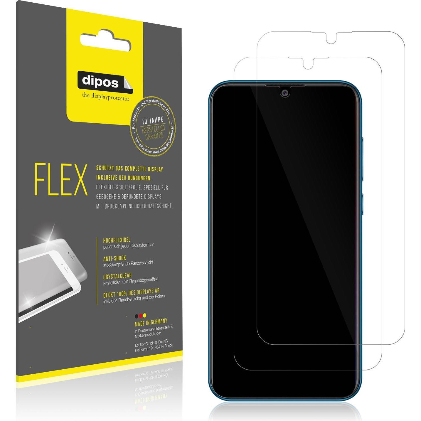 Thumbnail - Dipos Displayschutzfolie Full-Cover 3D (3 Stück, Coolpad Cool 5), Smartphone Schutzfolie, Transparent