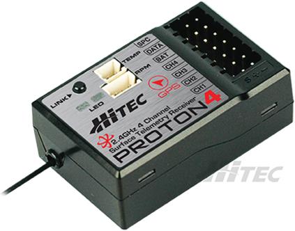 Produktbild Hitec Empfänger Proton 4 Telemetrie 4-Kanal für Lynx 4S 2,4Ghz